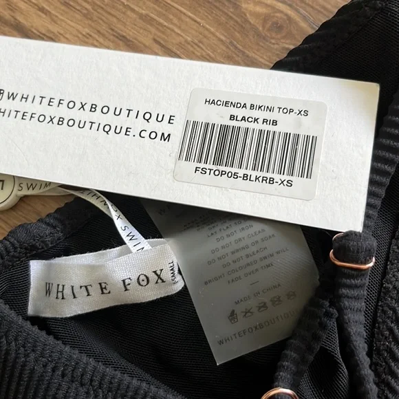 NWT White Fox Hacienda Bikini Top - Picture 4 of 4